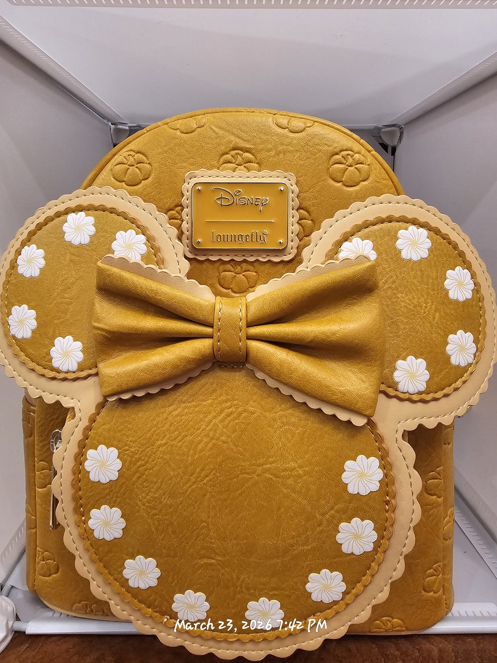 Loungefly Disney Minnie Mouse Pumpkin Pie cinnamon-scented mini backpack